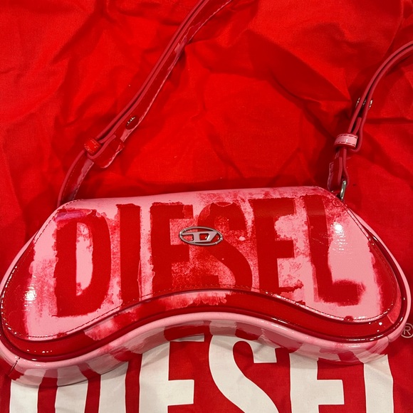 Diesel Red Shoulder Bag play crossbody - Picture 4 of 6